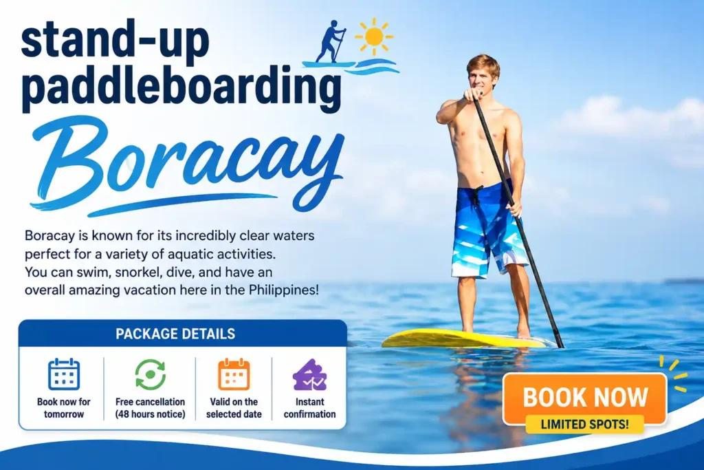 Stand-up paddleboarding Boracay