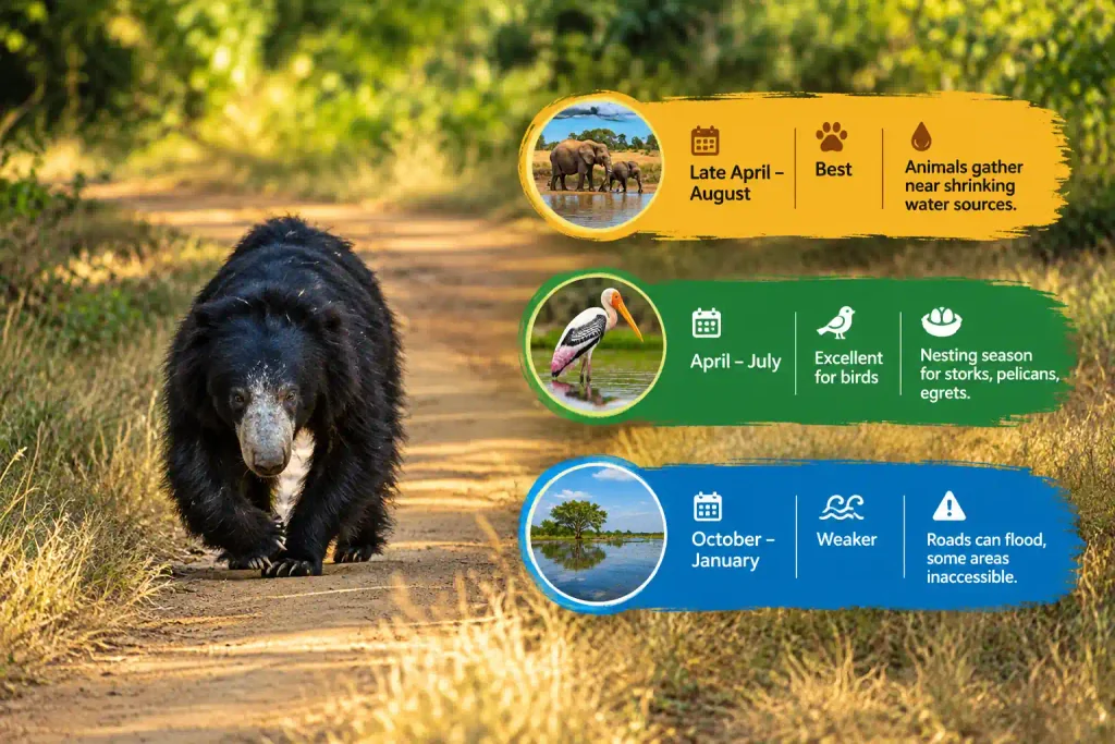 Bear on safari trail