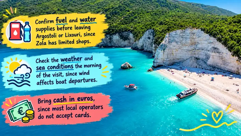 Turquoise Zola beach with travel tips
